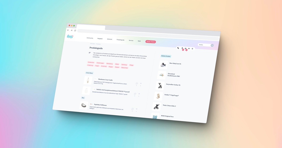 BabyForum Produktguide